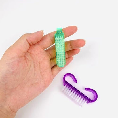 16er-Pack Handgriff-Nagelbürsten, Reisegröße Fingernagelbürste, Mini-Handreinigungsbürsten für Nägel und Zehen