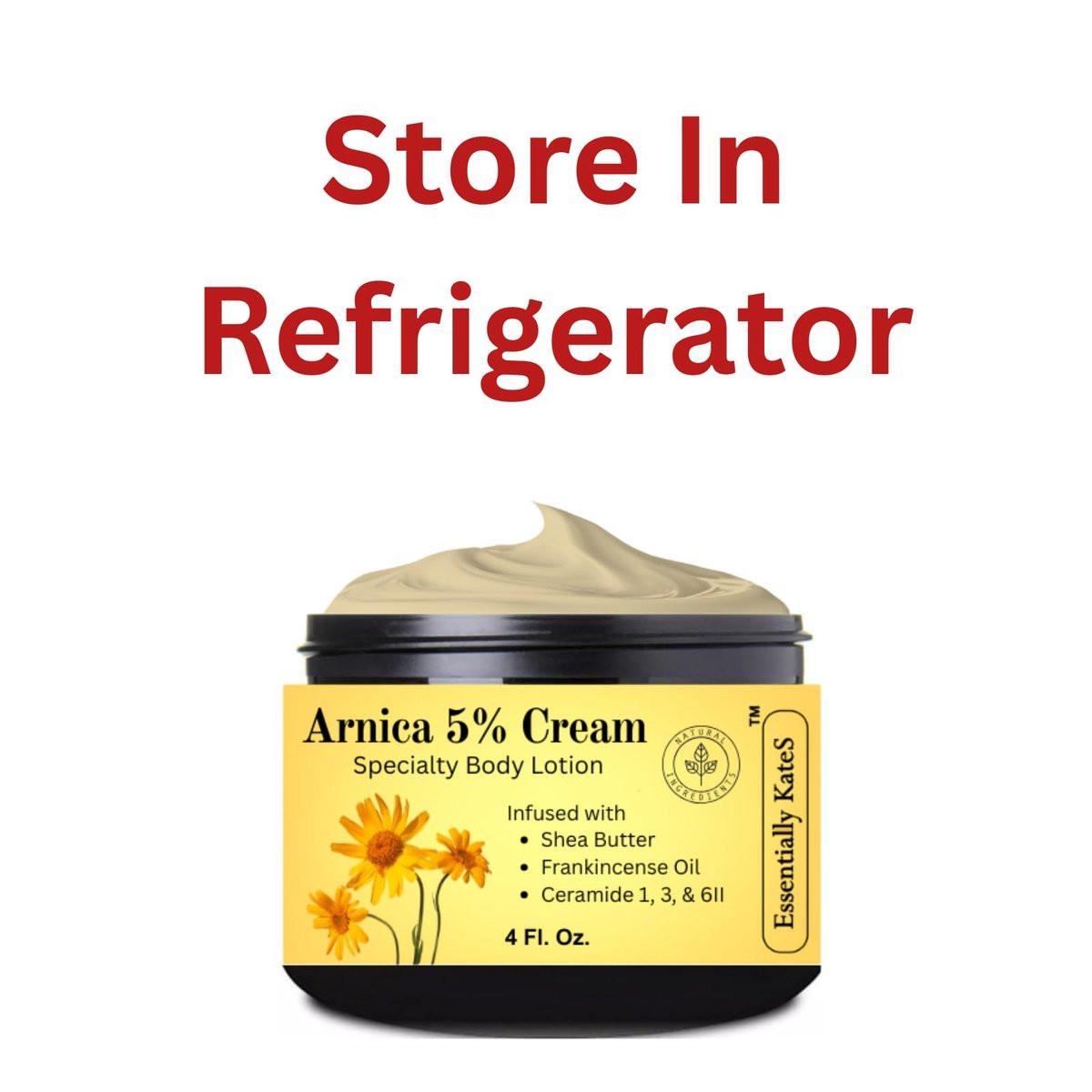 Essentially KateS Arnica 5% Creme Lotion 118 ml – mit Arnika, Frankincense Öl, Sheabutter und Ceramiden 1, 3, 6II für Haut- und Muskelpflege