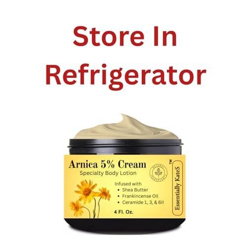 Essentially KateS Arnica 5% Creme Lotion 118 ml – mit Arnika, Frankincense Öl, Sheabutter und Ceramiden 1, 3, 6II für Haut- und Muskelpflege