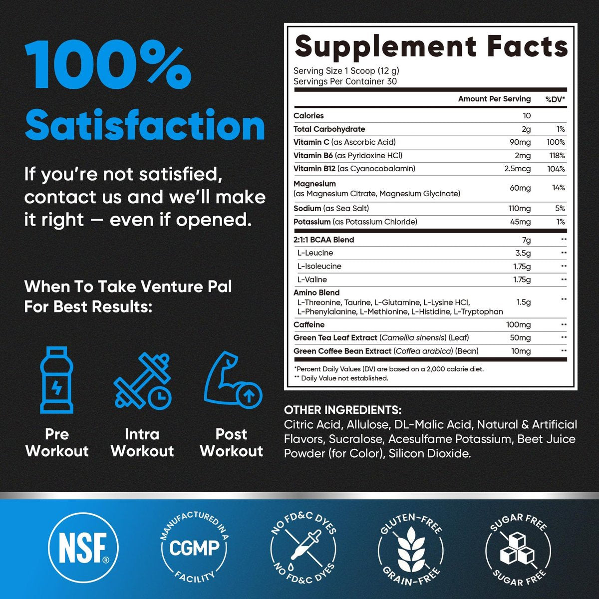 Zuckerfreies 7g BCAA + EAA Pulver | Unterstützt Muskelregeneration, Wachstum, Kraft & Ausdauer – 12 essentielle Aminosäuren mit L-Glutamin, Koffein, Vitaminen & Elektrolyten für Energie & Hydratation