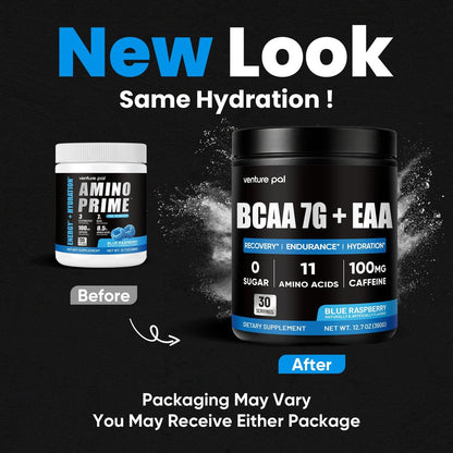 Zuckerfreies 7g BCAA + EAA Pulver | Unterstützt Muskelregeneration, Wachstum, Kraft & Ausdauer – 12 essentielle Aminosäuren mit L-Glutamin, Koffein, Vitaminen & Elektrolyten für Energie & Hydratation