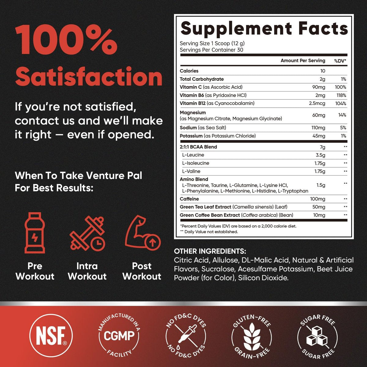 Zuckerfreies 7g BCAA + EAA Pulver | Unterstützt Muskelregeneration, Wachstum, Kraft & Ausdauer – 10 essentielle Aminosäuren mit L-Glutamin, Koffein, Vitaminen & Elektrolyten für Energie & Hydration