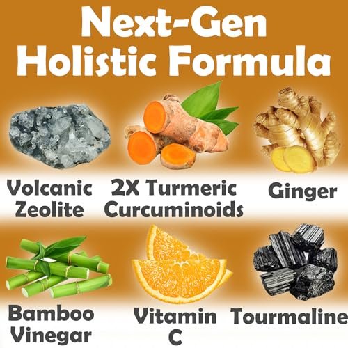 Fortgeschrittene Fußpflaster mit Kurkuma-Curcuminoiden, Zeolith & Ingwer – 20 Patches, Premium & rein natürlich