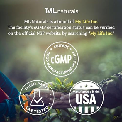 ML Naturals Micronisiertes Kreatin Monohydrat 5 g pro Portion – 300 g (10,5 oz) – 60 Portionen – Unterstützt Muskelwachstum & Kraft – 200 Mesh Reines Pulver