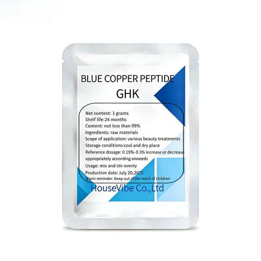 99% GHK-Cu Kupferpeptid Pulver CAS 49557-75-7 Kosmetik 1g Packung