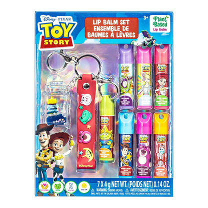 Toy Story 7er Pack Lippenbalsam mit Schlüsselanhänger – pflanzlicher Lippenbalsam für Jungen und Mädchen, Kinder-Chapstick, von Townley Girl