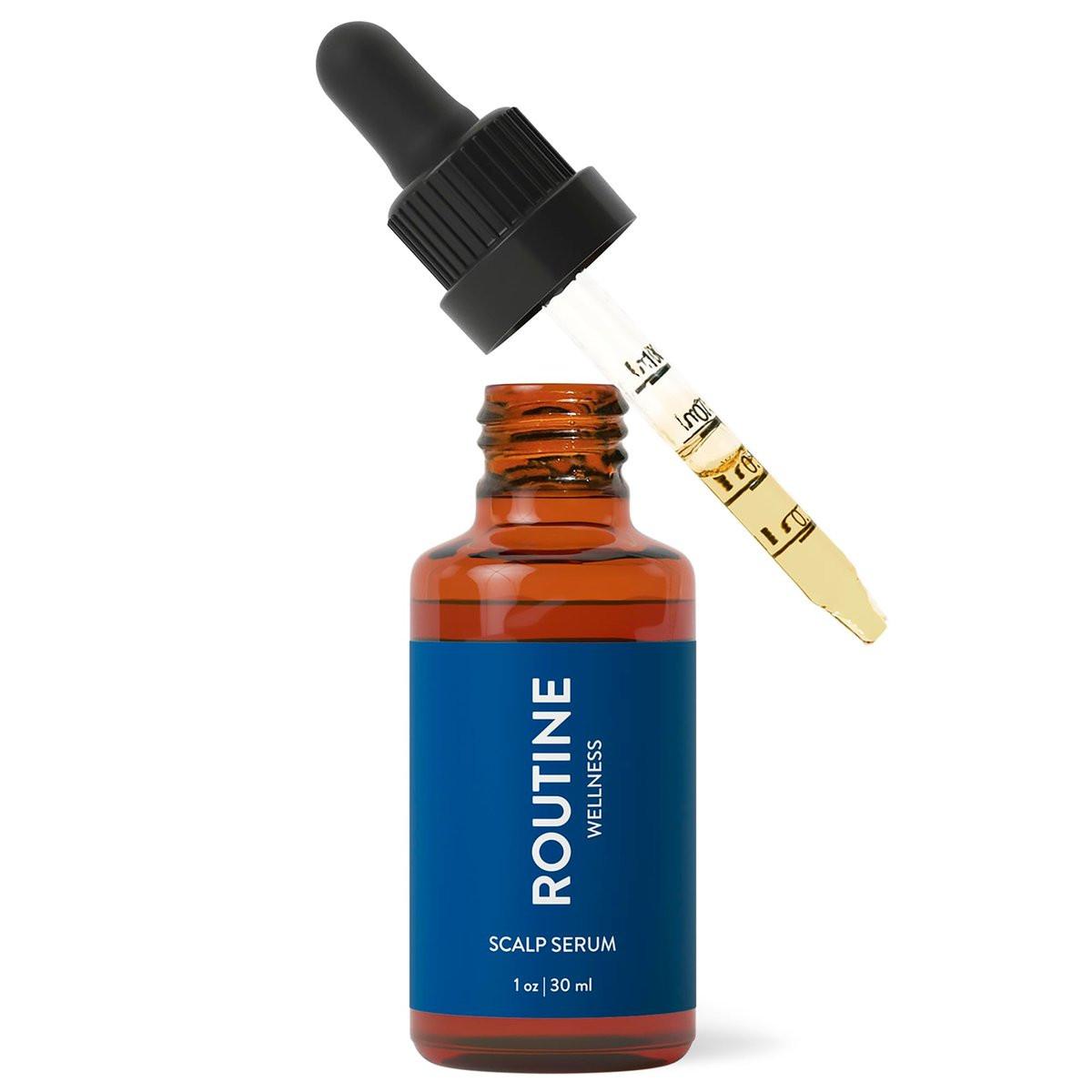 Routine Wellness Scalp Serum für dünner werdendes Haar – Fördert sichtbar dichteres und volleres Haar – Leicht, wissenschaftlich fundiert mit Rotklee & Peptiden - 30ml