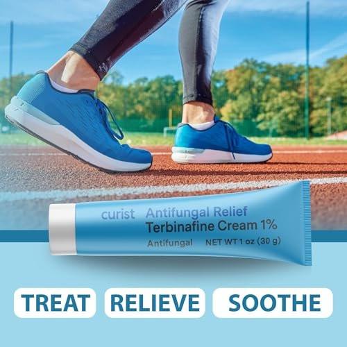 Curist Terbinafin Creme 1% – Antimykotische Fußpilzbehandlung, 30 g (1 Unze) – Gegen Fußpilz, Ringelflechte & Jock Itch