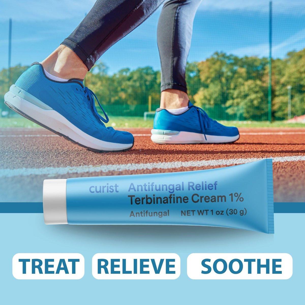 Curist Terbinafin Creme 1% – Antimykotische Fußpilzbehandlung, 30 g (1 Unze) – Gegen Fußpilz, Ringelflechte & Jock Itch