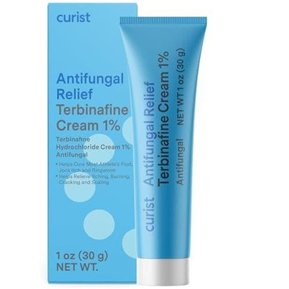 Curist Terbinafin Creme 1% – Antimykotische Fußpilzbehandlung, 30 g (1 Unze) – Gegen Fußpilz, Ringelflechte & Jock Itch