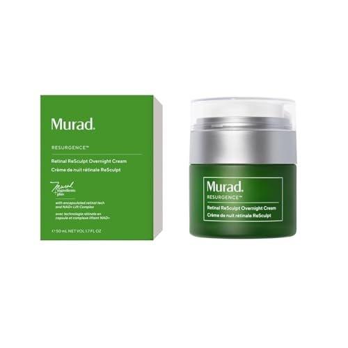 Murad Retinal ReSculpt Overnight Cream – Anti-Aging Gesichts- & Halscreme mit verkapseltem Retinal & NAD+ – Strafft, Liftet & Hydratisiert die Haut – 50 ml