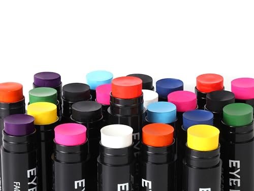 DALVGFN 12er Pack Eye Black Stick – Anti-Glare Augenfarbe für Baseball, Football, Softball, Lacrosse – Schweißfestes Augenschwarz – Glatte & langanhaltende Formel – Game Day Accessoires