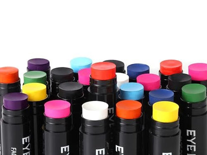 DALVGFN 12er Pack Eye Black Stick – Anti-Glare Augenfarbe für Baseball, Football, Softball, Lacrosse – Schweißfestes Augenschwarz – Glatte & langanhaltende Formel – Game Day Accessoires