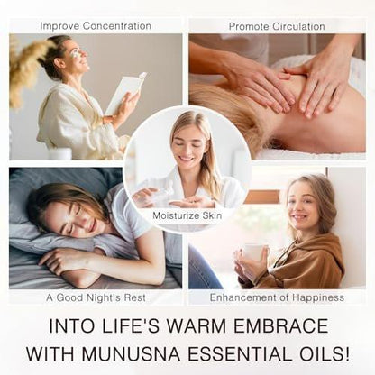 MUNUSNA Vanille ätherisches Öl, 100% natürlich und rein, 100 ml, Premium-Qualität für Aromatherapie, Diffuser, Luftbefeuchter, Hautpflege, Kerzen- und Seifenherstellung