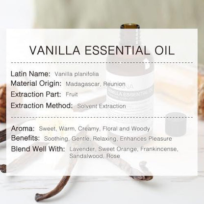 MUNUSNA Vanille ätherisches Öl, 100% natürlich und rein, 100 ml, Premium-Qualität für Aromatherapie, Diffuser, Luftbefeuchter, Hautpflege, Kerzen- und Seifenherstellung