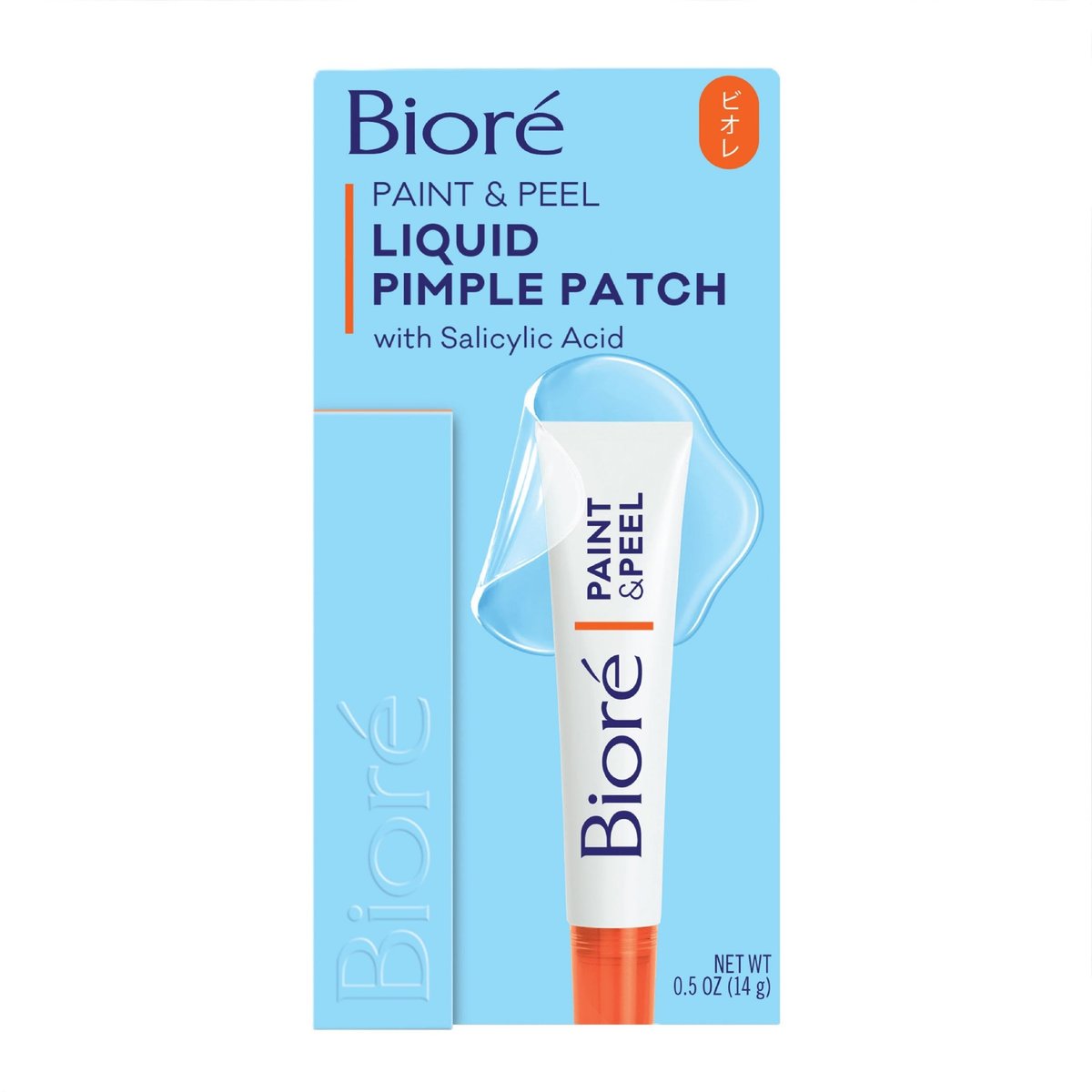 Biore Paint & Peel Liquid Pimple Patch – Unsichtbares Pickel-Pflaster mit Salicylsäure, bis zu 100 Anwendungen, 15 ml