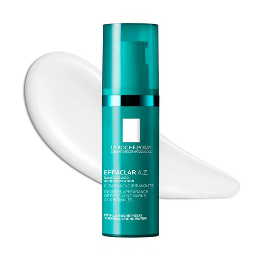 La Roche-Posay Effaclar A.Z. Gel – Azelainsäure & Salicylsäure gegen Akne, Anti-Aging & Aknenarben, Dual-Wirkung medizinisches Gesichtsgel, 40 ml