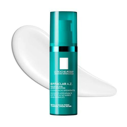 La Roche-Posay Effaclar A.Z. Gel – Azelainsäure & Salicylsäure gegen Akne, Anti-Aging & Aknenarben, Dual-Wirkung medizinisches Gesichtsgel, 40 ml