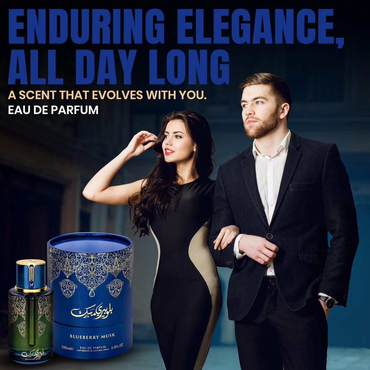 PERENNIX Blueberry Musk Eau de Parfum – Langanhaltendes Unisex-Parfüm für Männer und Frauen, reichhaltiger & sinnlicher Duftspray – kräftiger fruchtig-blumiger Duft mit holziger Basis – 100 ml / 3,4 Fl Oz