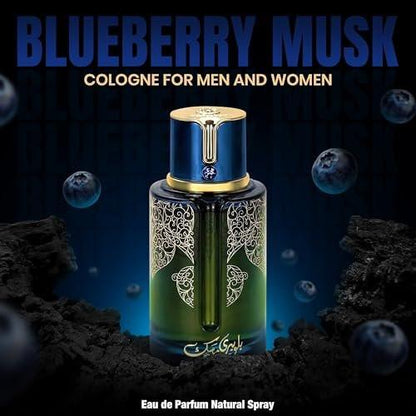 PERENNIX Blueberry Musk Eau de Parfum – Langanhaltendes Unisex-Parfüm für Männer und Frauen, reichhaltiger & sinnlicher Duftspray – kräftiger fruchtig-blumiger Duft mit holziger Basis – 100 ml / 3,4 Fl Oz