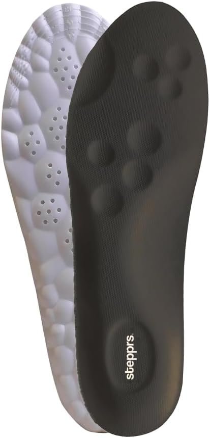 Stepprs Original Comfort Shoe Insoles – 4D Memory Foam, Verstellbar, für Herren & Damen (Schwarz, US Herren 8-13.5)