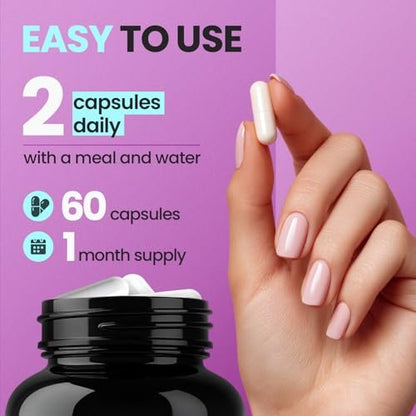 Biotin | Kollagen | Keratin Booster mit Hyaluronsäure – Kräftigeres Haarwachstum, Gesunde Haut & Stärkere Nägel – Extra stark – Multi-Vitamin-B-Komplex – Für Frauen & Männer – Hergestellt in den USA – 60 Kapseln