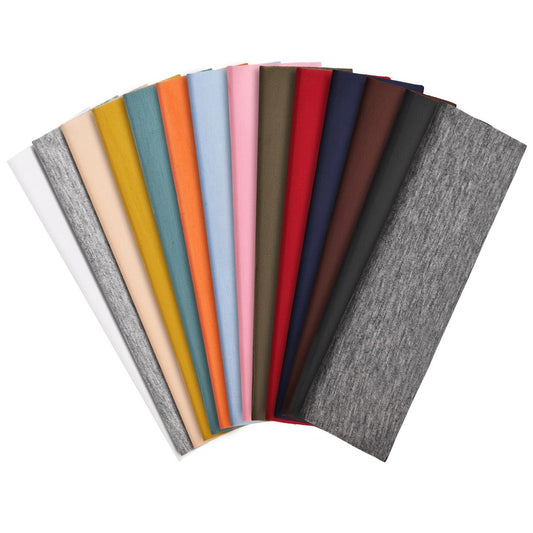 14-teiliges Stirnband-Set für Damen – Weiche, elastische Haarbänder, rutschfeste, baumwollene Schweißband-Sport-Stirnbänder für tägliches Training, Laufen, Yoga, Make-up
