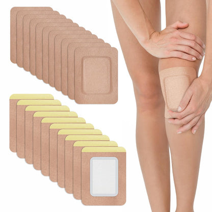 Taoscare 20 Stück Rizinusöl-Pack-Wrap, 13x10 cm selbstklebende Rizinusöl-Pflaster für Bauch, Bauchnabel, Knie, Leber, Einweg-Baumwollflanell, tragbar, auslaufsicher & kein Waschen