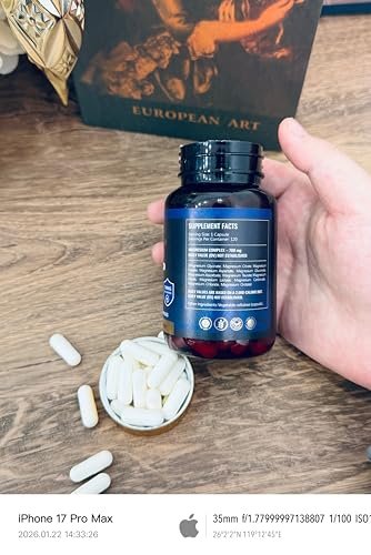 SPNHKQV Magnesium 12-in-1 Komplex – Hochdosiertes Magnesiumglycinat mit 700 mg – Für Muskeln, Nerven & Schlaf – 120 vegane Kapseln für Frauen & Männer