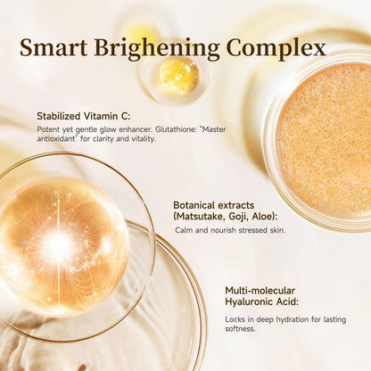 Vitamin C Brightening Serum für das Gesicht – Antioxidative Hydratisierende Ampullen mit Glutathion, Niacinamid & Hyaluronsäure – Tägliche Hautpflege für ungleichmäßigen Teint, dunkle Flecken & empfindliche trockene Haut – 1,2 ml x 30