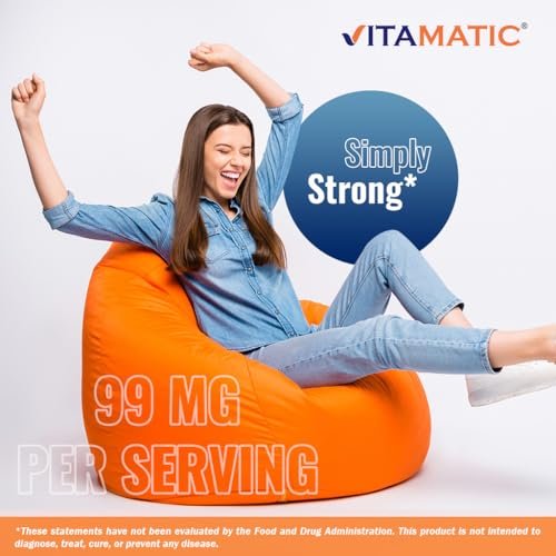 Vitamatic Kalium 99mg – 250 Tabletten – Kaliumchlorid für Muskel-, Herz- und Nervenfunktion – Elektrolyt-Unterstützung – Non-GMO, glutenfrei