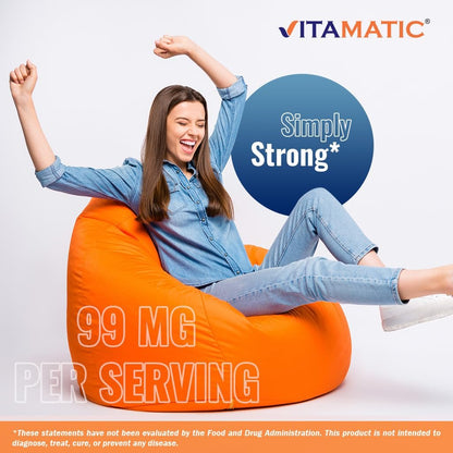 Vitamatic Kalium 99mg – 250 Tabletten – Kaliumchlorid für Muskel-, Herz- und Nervenfunktion – Elektrolyt-Unterstützung – Non-GMO, glutenfrei