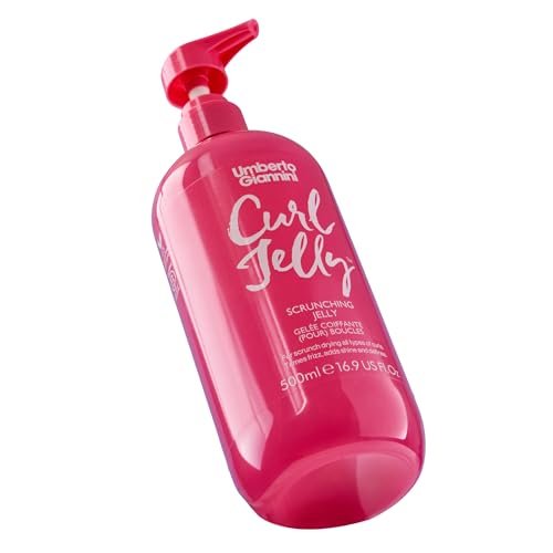 Umberto Giannini Curl Jelly Scrunching Gel – Vegane & tierversuchsfreie Lockenpflege für welliges und lockiges Haar, XL 500 ml