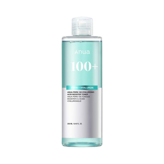 Anua PDRN 100 Hyaluronsäure Booster Toner – Feuchtigkeitsspendender Gesichtstoner für trockene Haut, mit Lachs-DNA & Kollagen für Glasskin-Glow, täglicher Feuchtigkeitstoner für glatte Textur, koreanische Hautpflege, 250 ml