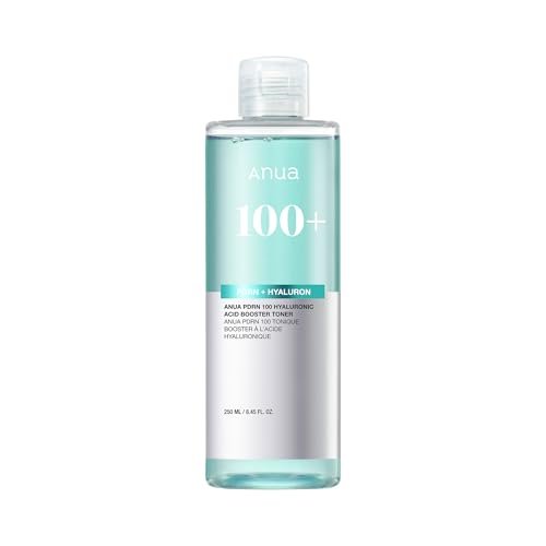 Anua PDRN 100 Hyaluronsäure Booster Toner – Feuchtigkeitsspendender Gesichtstoner für trockene Haut, mit Lachs-DNA & Kollagen für Glasskin-Glow, täglicher Feuchtigkeitstoner für glatte Textur, koreanische Hautpflege, 250 ml