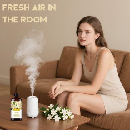 Jasmin ätherisches Öl – Jasmin Duftöl für Romantik, Diffuser, Luftbefeuchter, Massage, DIY-Kerzen, Seife, Hautpflege, Yoga, Geschenkfertig – MLYNKL Jasmin Öl (130 ml / 4,33 fl oz)