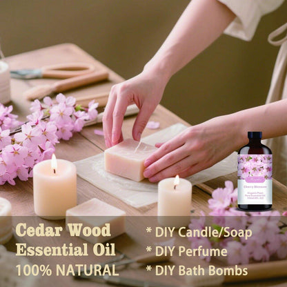 Kirschblüten Duftöl – MLYNKL Kirschblütenöl für Diffuser, Luftbefeuchter, DIY Kerzen, Seife, Blütenduft, Zuhause, Geschenk (130 ml)