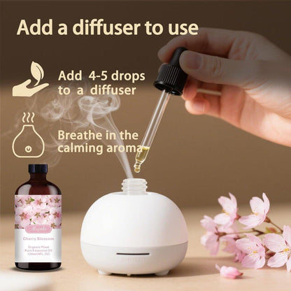 Kirschblüten Duftöl – MLYNKL Kirschblütenöl für Diffuser, Luftbefeuchter, DIY Kerzen, Seife, Blütenduft, Zuhause, Geschenk (130 ml)