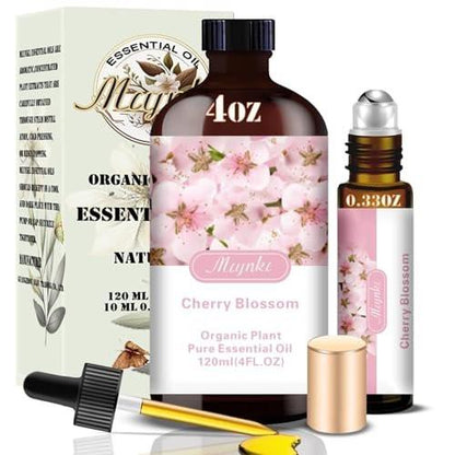 Kirschblüten Duftöl – MLYNKL Kirschblütenöl für Diffuser, Luftbefeuchter, DIY Kerzen, Seife, Blütenduft, Zuhause, Geschenk (130 ml)