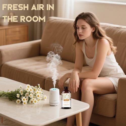 Kamillen Ätherisches Öl – Kamillenduftöl für Schlafhilfe, Diffuser, Luftbefeuchter, Massage, DIY Seife, Kerze, Hautpflege, Geschenkfertig – MLYNKL Kamillenöle (130 ml)