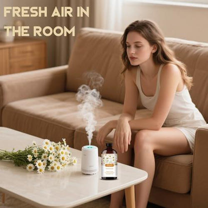 Kamillen Ätherisches Öl – Kamillenduftöl für Schlafhilfe, Diffuser, Luftbefeuchter, Massage, DIY Seife, Kerze, Hautpflege, Geschenkfertig – MLYNKL Kamillenöle (130 ml)