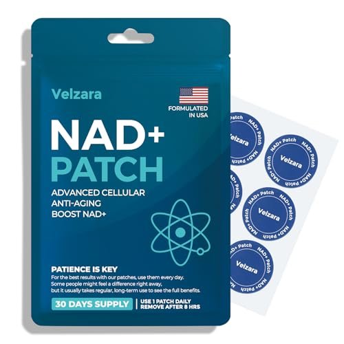 Velzara NAD+ Patches – Bequemer Alltagsträger, vegan, wasserresistent, 30 Patches