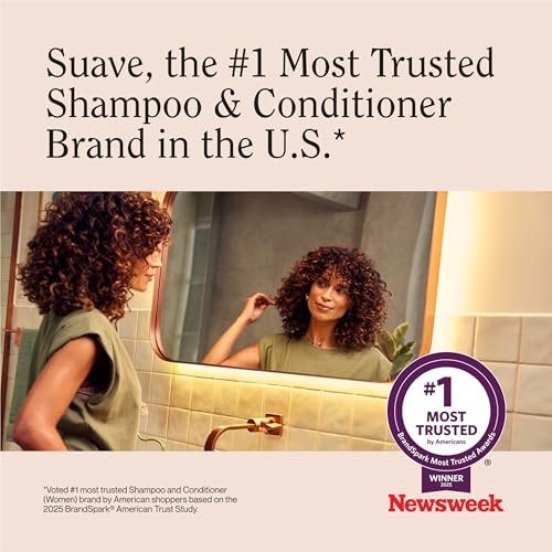 Suave Bamboo & Hibiscus Volumizing Shampoo – Für feines und plattes Haar, salonbewährtes System für mehr Volumen und Fülle, 12,6 oz
