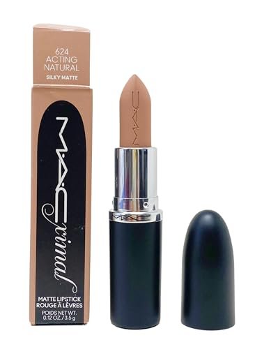 MAC Ximal Silky Matt Lipstick - 624 Acting Natural (Warmer, heller, nackter Beige-Ton) 3,5 g