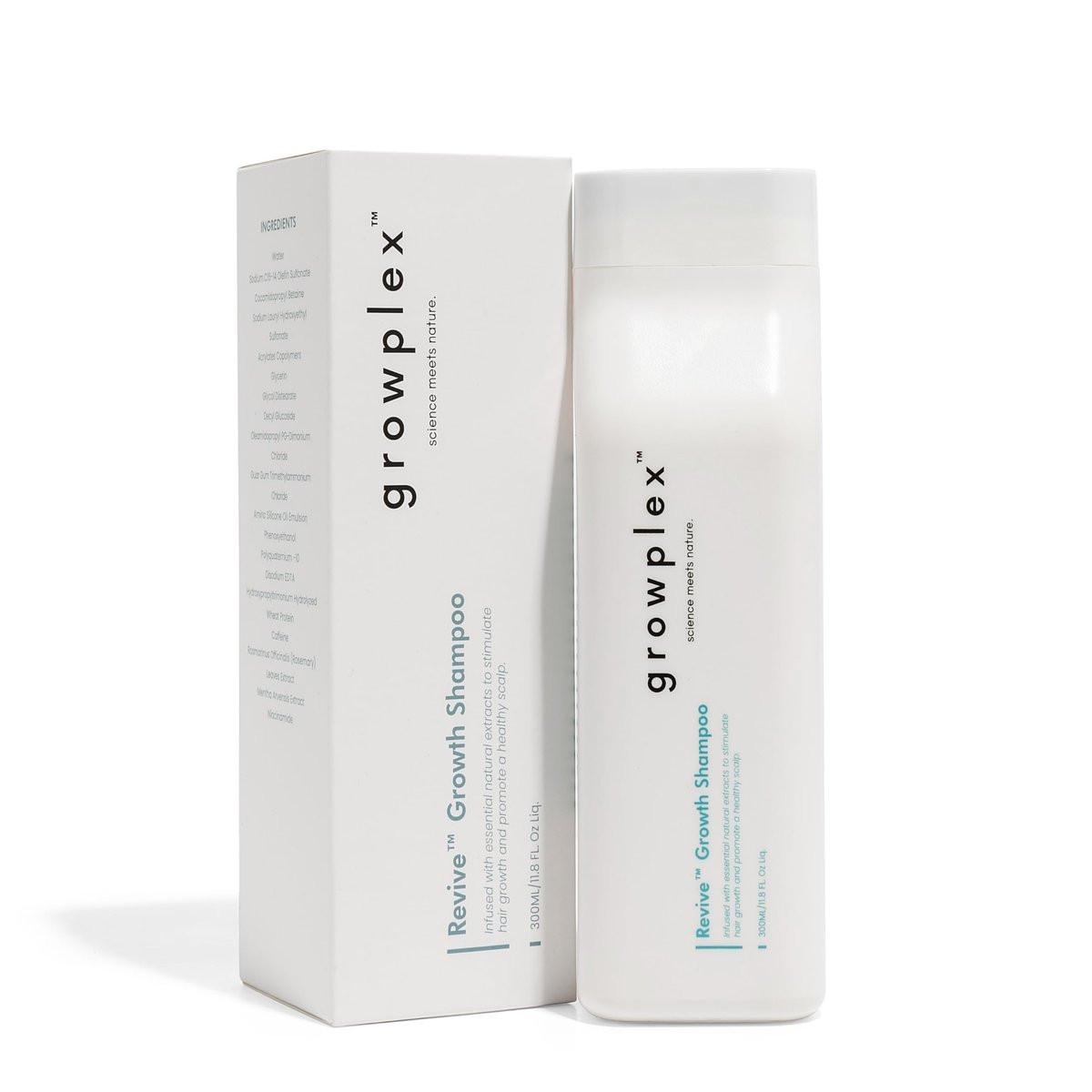 Growplex Revive Haarstärkendes Shampoo – Mit Biotin, Koffein, Rosmarin & Niacinamid – Für volleres, kräftigeres Haar – Sulfatfrei – 250 ml