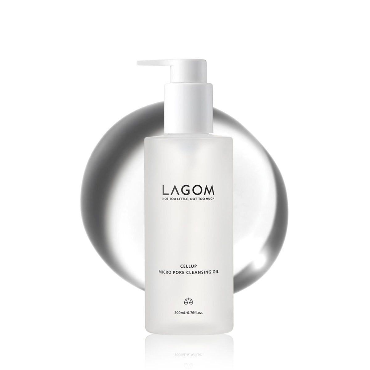 LAGOM Micro Pore Cleansing Oil – Tägliches leichtes Make-up-Entferneröl gegen Mitesser, koreanische Hautpflege, 200 ml