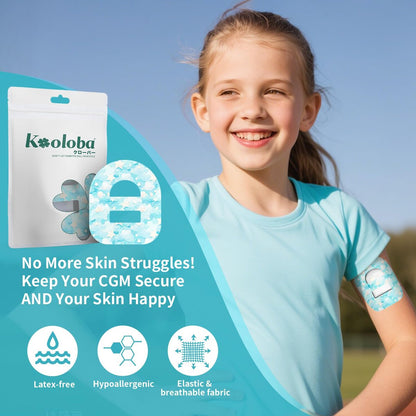 Wasserdichte Klebepflaster für Omnipod 5 – Überpflaster mit vorgestanzter Rückseite und Gurt, Bloomingday-20 Stück