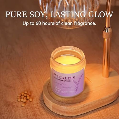 Lavendel Zedernholz Duftwachs für Duftlampen-Wärmer mit 10 ml ätherischem Öl für individuelles Aroma – Flammenloser, ungiftiger Sojawachs-Duft für Zuhause, Muttertags- oder Geburtstagsgeschenk für Frauen & Männer