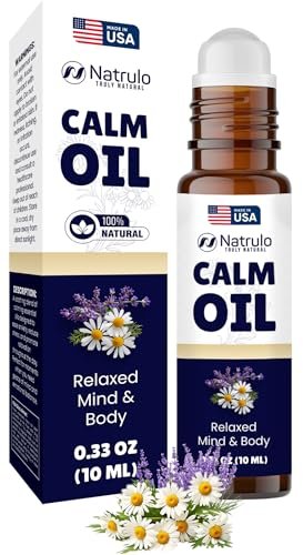 Calm Essential Oil Roll On – Beruhigende ätherische Öle mit Lavendel & Kamille – Stressabbau, Entspannung & hautberuhigende Aromatherapie – Rollerflakon – Selbstpflege & Entspannungsgeschenke für Frauen