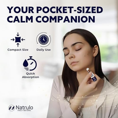 Calm Essential Oil Roll On – Beruhigende ätherische Öle mit Lavendel & Kamille – Stressabbau, Entspannung & hautberuhigende Aromatherapie – Rollerflakon – Selbstpflege & Entspannungsgeschenke für Frauen